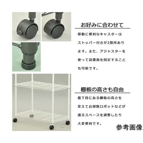 19Φスチールラックセットキャスター付き