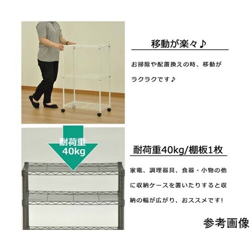 19Φスチールラックセットキャスター付き