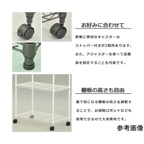 19Φスチールラックセットキャスター付き