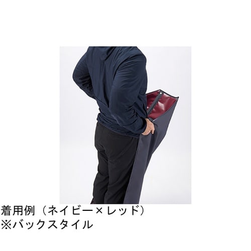 ヒモイランエプロン ホワイト×グリーン