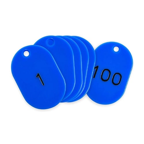 番号札 青 1ー100 小 100枚入