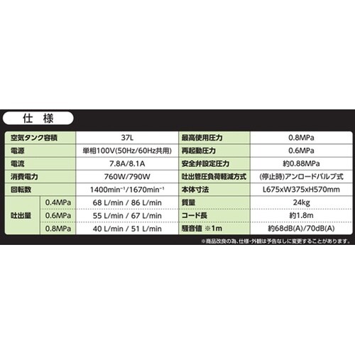 ZAIRAS静音オイルレスコンプレッサー