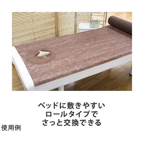 ベッドシーツ (クロススリット入・ブラウ