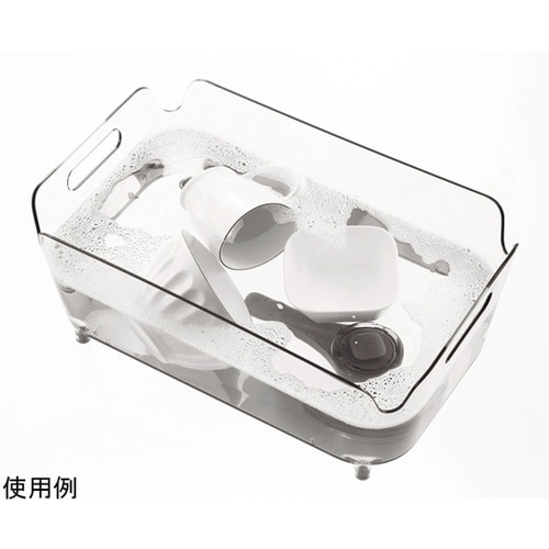 アクリア 水切りバスケット(クリア) H