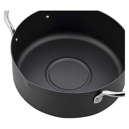 揚げづつみ温度計付両手天ぷら鍋 22cm