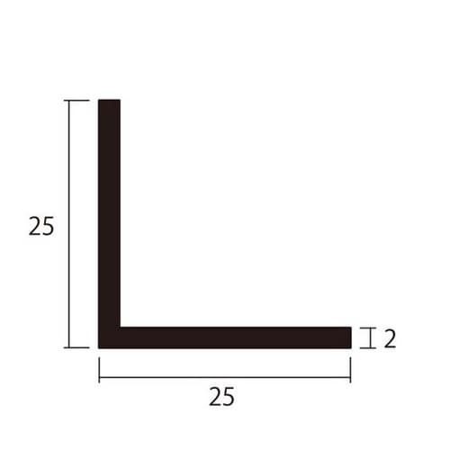 アルミアングル 2.0×25×25 2m