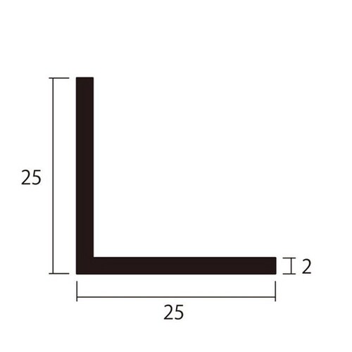 アルミアングル 2.0×25×25 2m