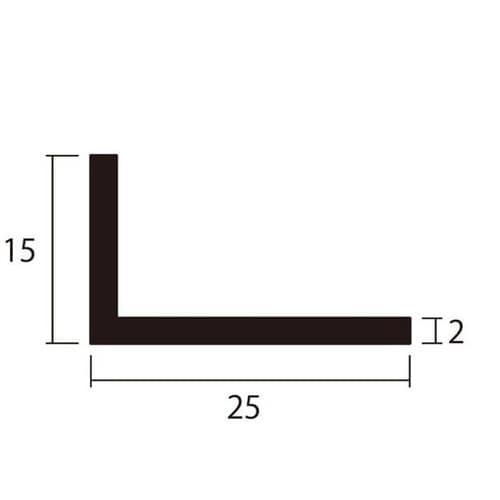 アルミアングル 2.0×15×25 1m