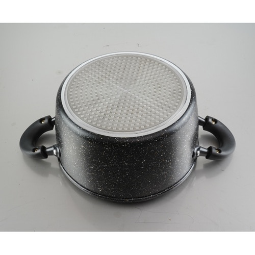 Wマーブルα IH対応両手鍋 20cm