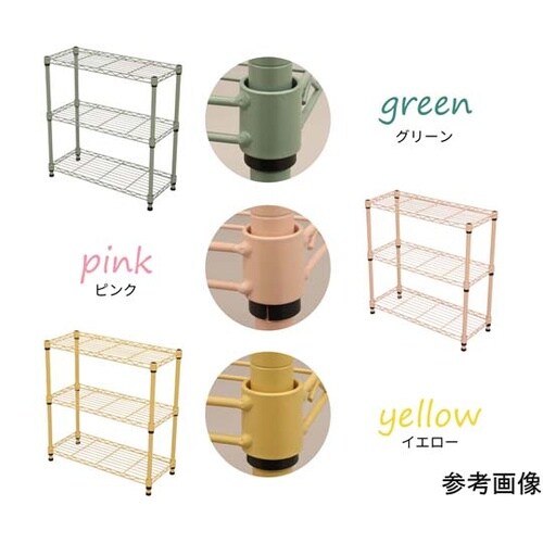 19φスチールラックセット グリーン N