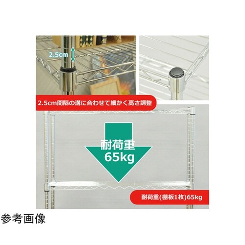 25φスチールラック5段セット YSR−