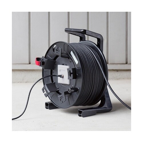 屋外用巻取り延長CAT6A LANケーブ