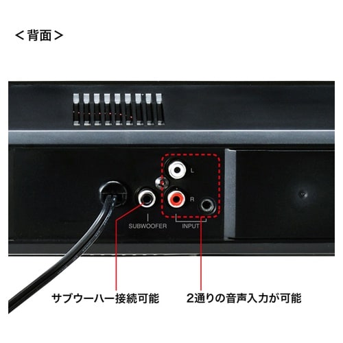 液晶テレビ・パソコン用サウンドバースピー