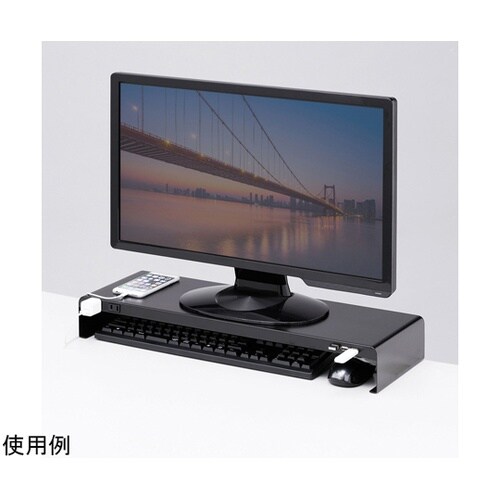 電源タップ+USBポート付き机上ラック(
