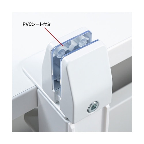 パーティション用クランプ台座(配線対応タ