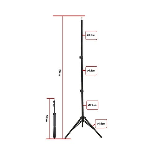 無段階高さ調整可能三脚1/4ネジ対応アル