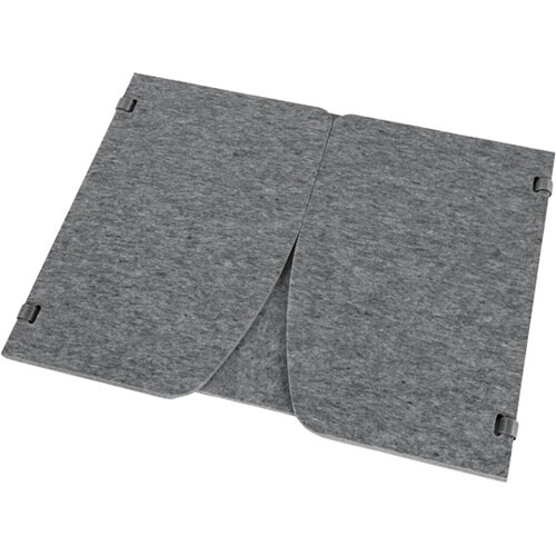 リモートワークパーティション グレー R