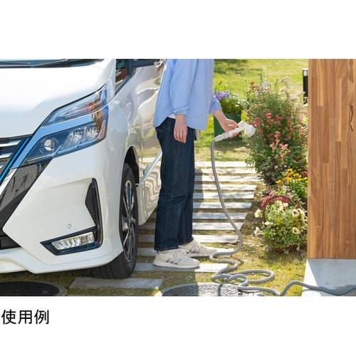 伸縮ホースポータブルセット ホワイト S