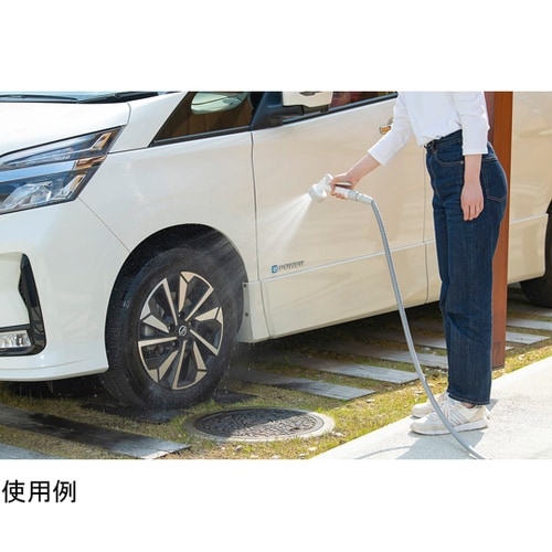 伸縮ホースポータブルセット ホワイト S