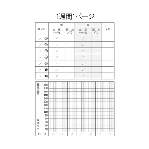 血圧手帳 ロディ 北欧柄 50冊