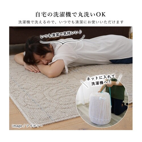 洗えるラグ ノイル 185×240cm
