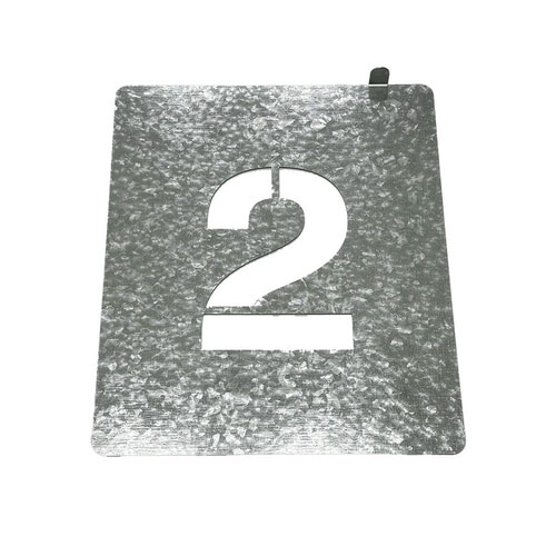 吹付けプレート(数字0ー9)持ち手付き