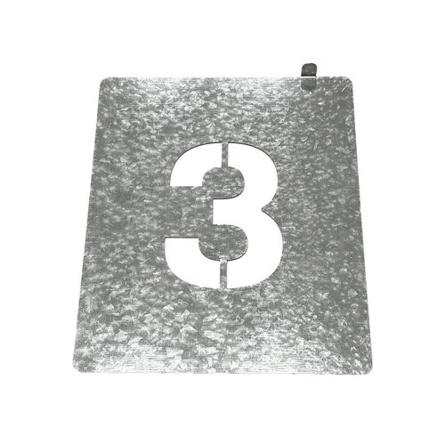 吹付けプレート(数字0ー9)持ち手付き
