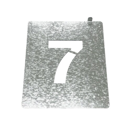 吹付けプレート(数字0ー9)持ち手付き