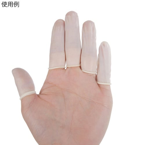 静電防止指サック フリーサイズ 白 10