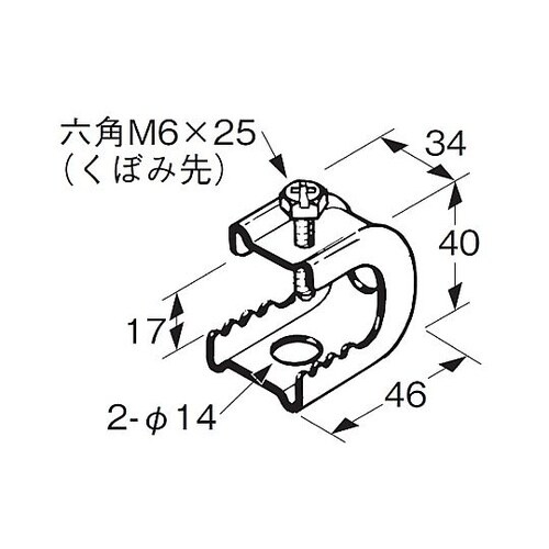 3ー16mm C型ビームクランプ(20個