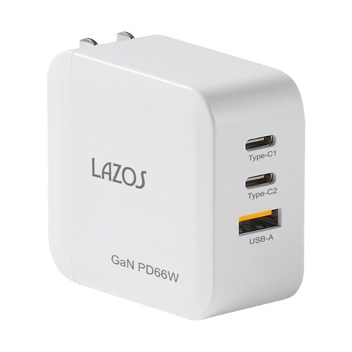 AC充電器 3口 66W USB−A×1