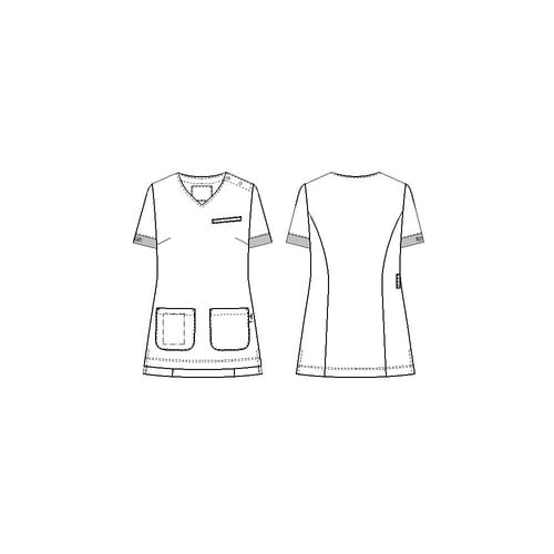 MPレディーススクラブ ネイビー S M