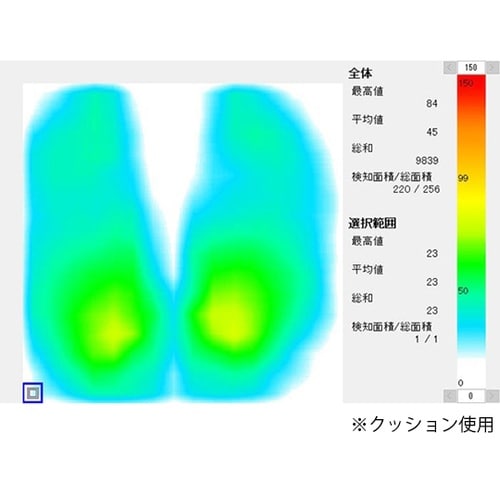 洗える2層クッション ブラック