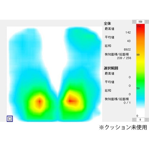 洗える2層クッション ブラック