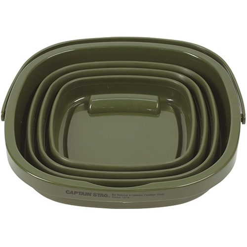 フォールディングソフトバケツ オリーブ