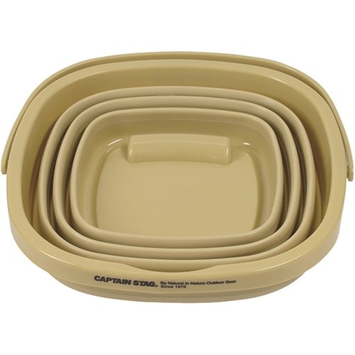 フォールディングソフトバケツ カーキ U