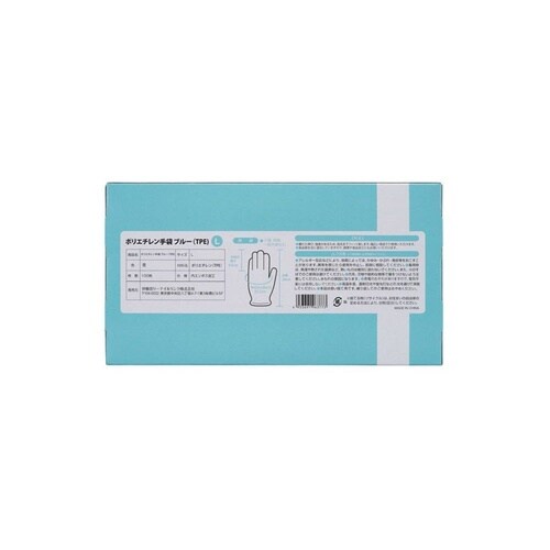 ポリエチレン手袋ブルー(TPE)L 1ケ