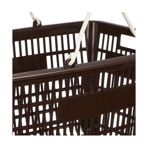 お買い物カゴ ブラウン 1セット(16個