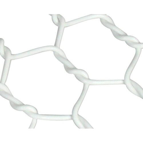 ビニール亀甲金網 ホワイト 線径0.85