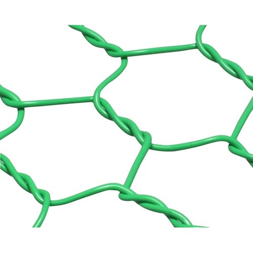 ビニール亀甲金網 グリーン 線径0.85