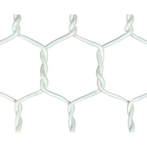 ビニール亀甲金網 ホワイト 線径0.85