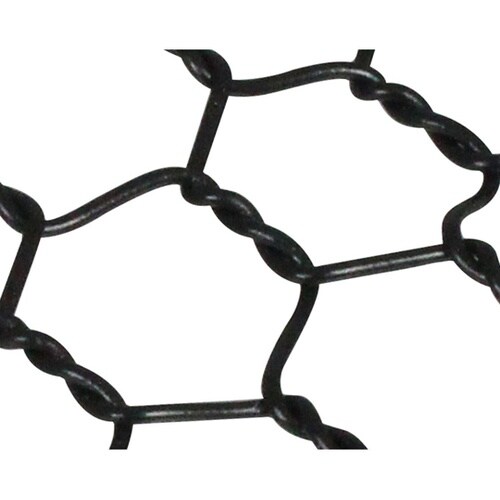 ビニール亀甲金網 ブラック 線径0.85