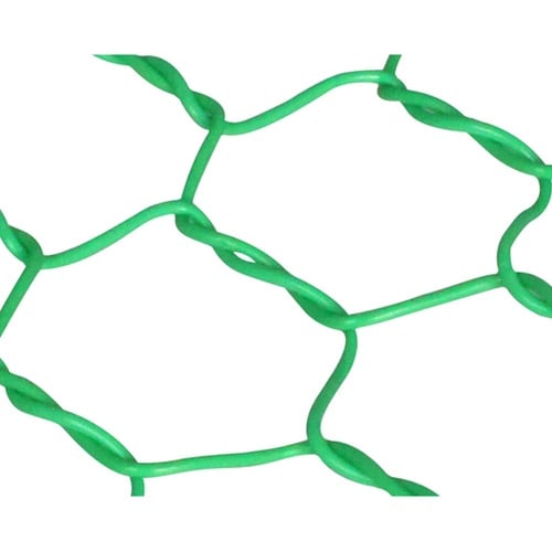 ビニール亀甲金網 グリーン 線径0.85
