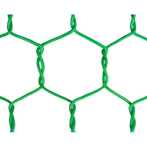 ビニール亀甲金網 グリーン 線径0.85