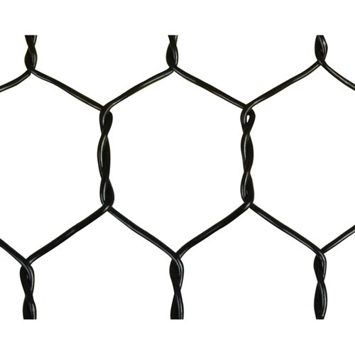 ビニール亀甲金網 ブラック 線径0.85