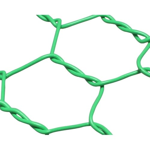 ビニール亀甲金網 グリーン 線径1.15