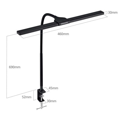 クランプ式デスクライト ワイドモデル D