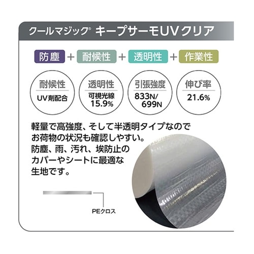 キープサーモUVクリア カゴ台車用 防塵
