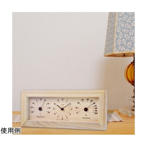 フォレ温湿クロック ナチュラル TQ−4