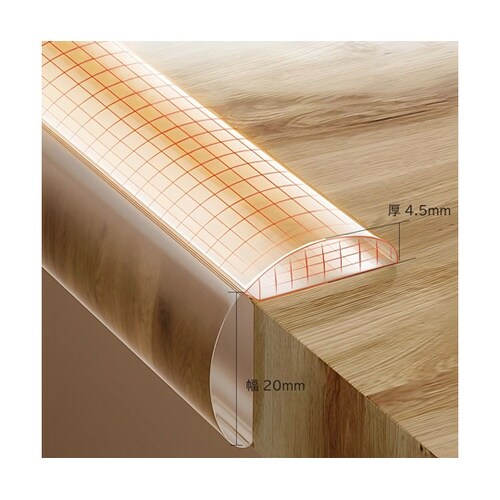 透明エッジプロテクター 6m 両面テープ